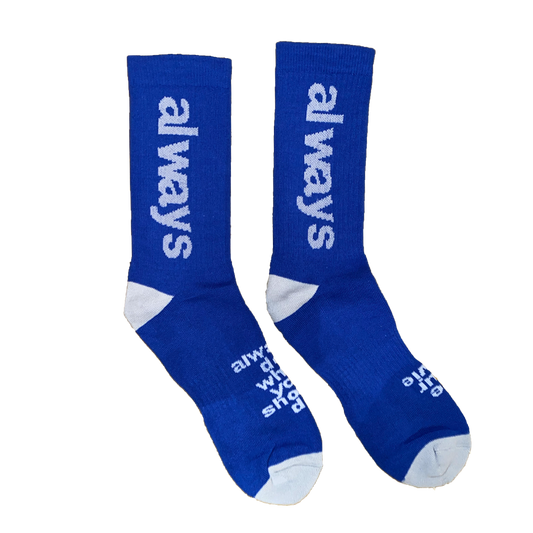 navy always sock