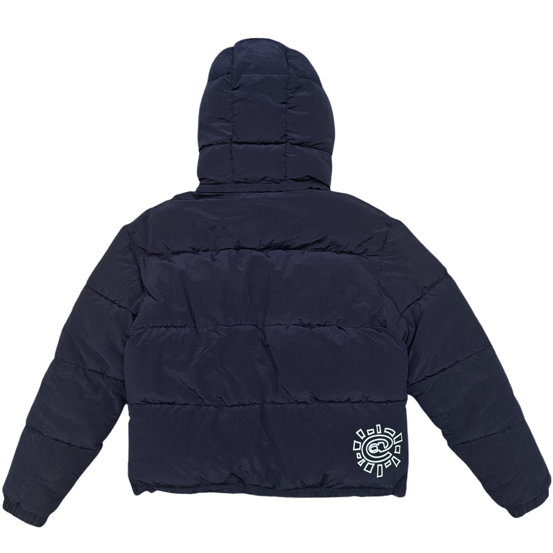 navy ripstop puffer