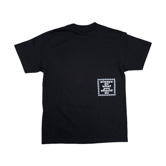 oval tshirt - black
