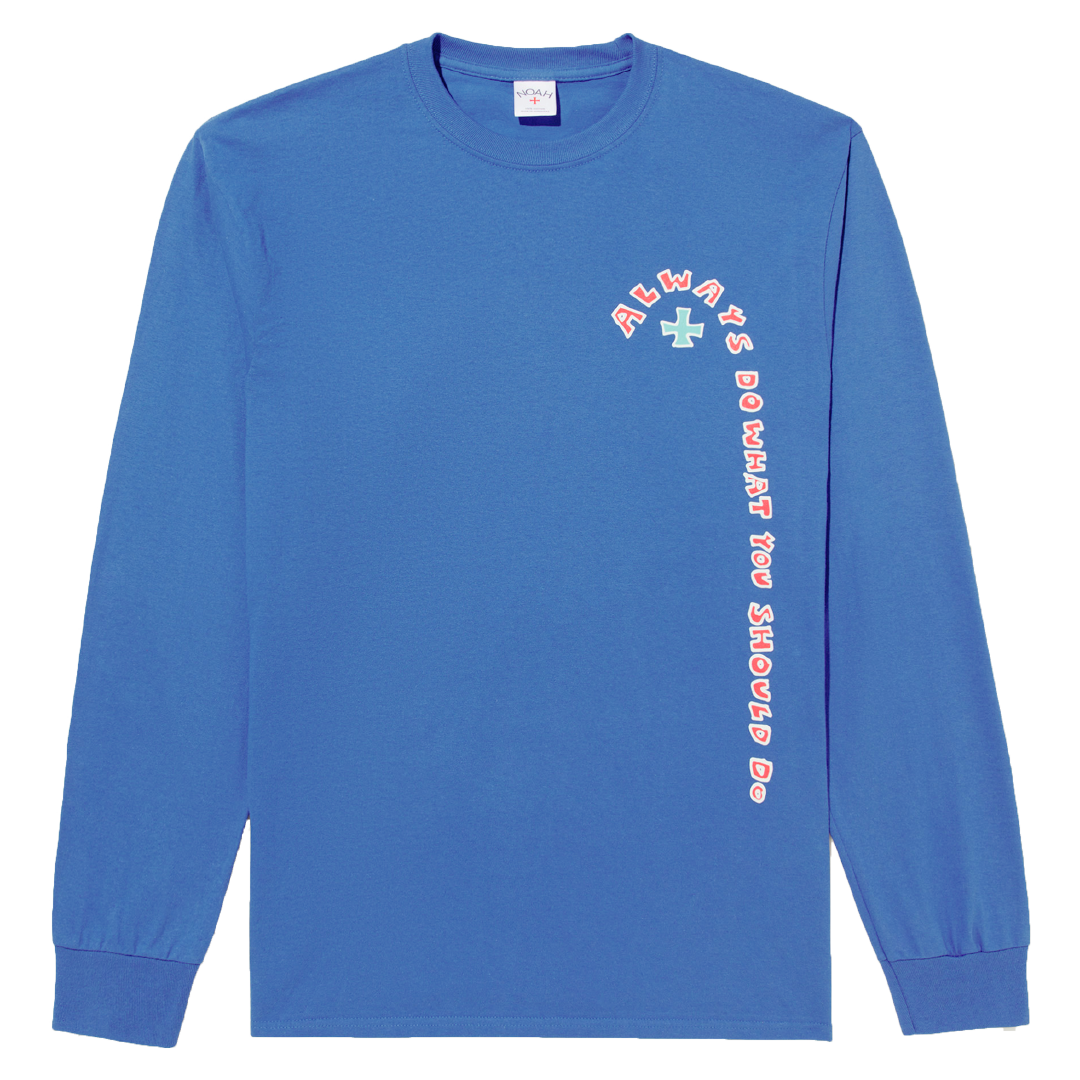noah x adwysd longsleeve tshirt -blue