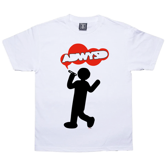 no smoking tshirt - white