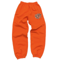 relaxed embroidered orange joggger