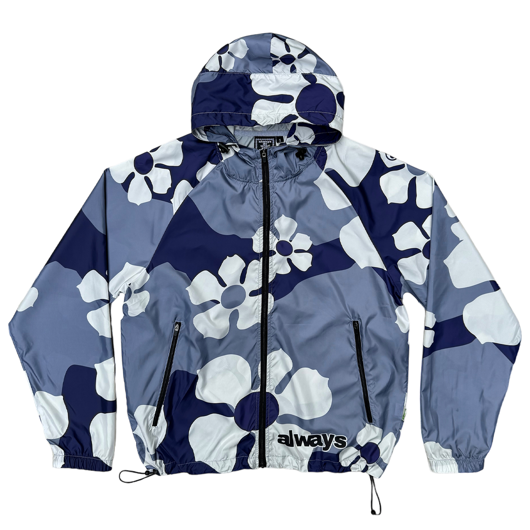 packable bandemic jacket - white flower