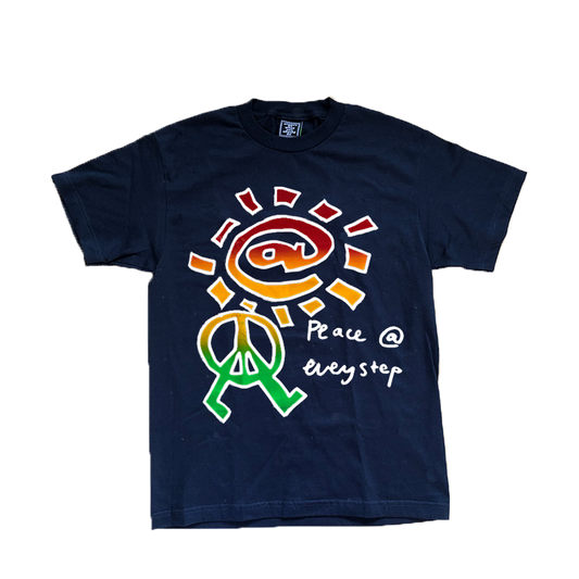 peace t-shirt navy
