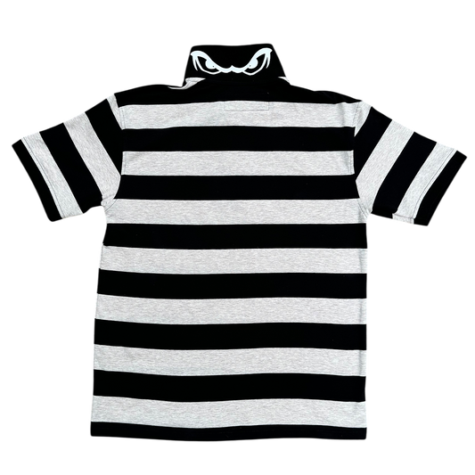 educated polo - black/grey