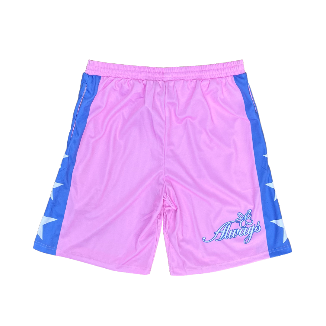 pp beach court short - pink / purple