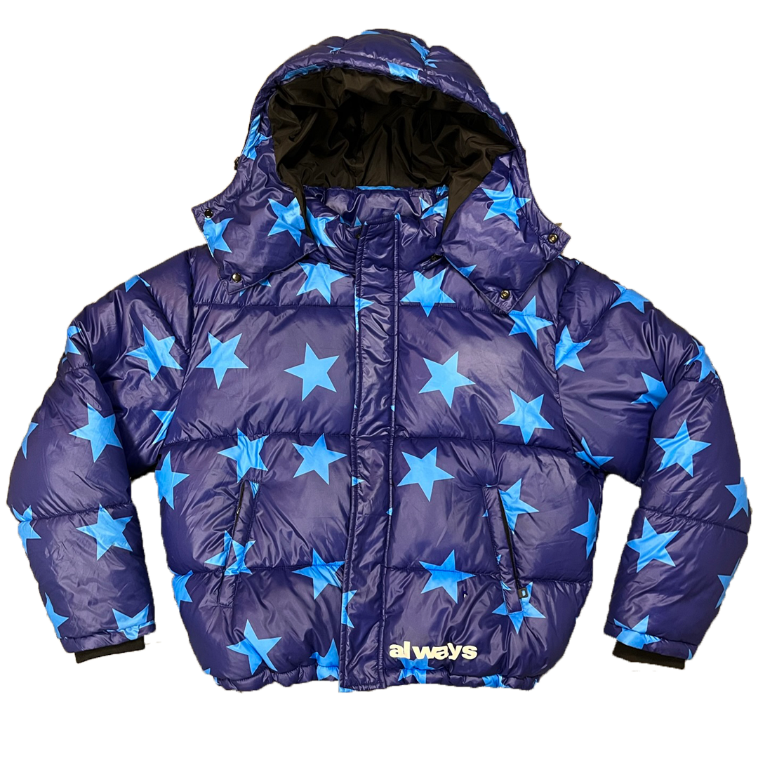superstar puffa jacket navy