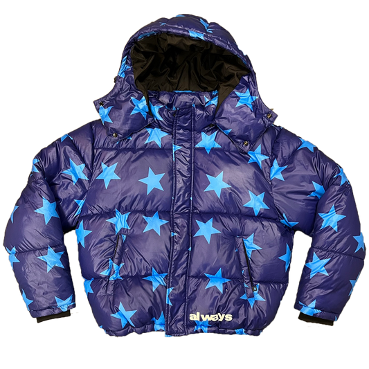 superstar puffa jacket navy