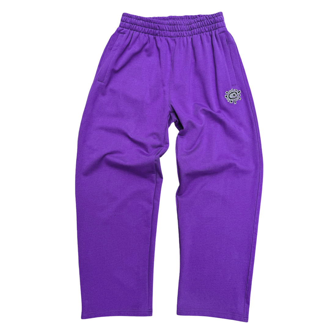 premium no cuff jogger - purple