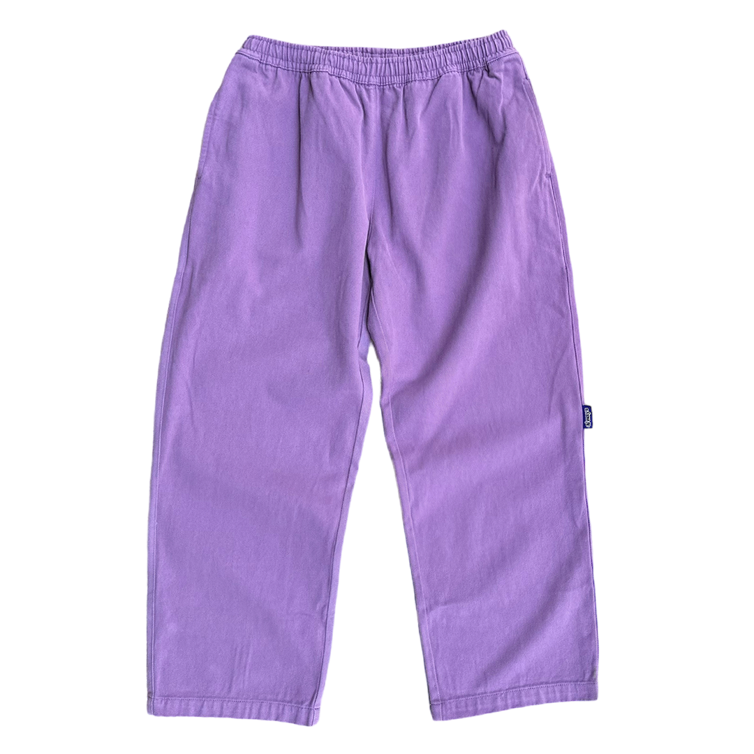 relaxed brushed skate pant - plum