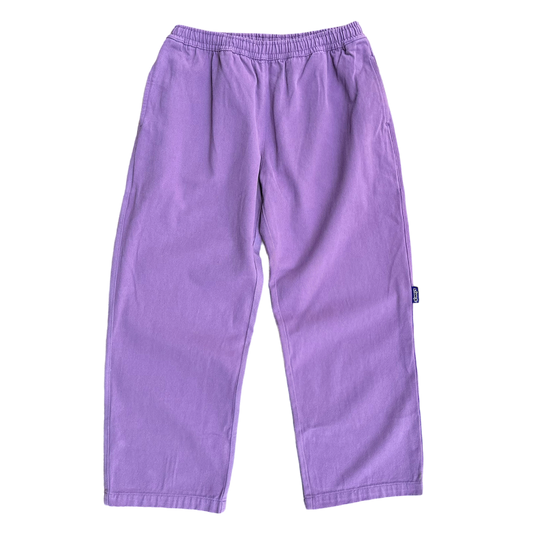 relaxed brushed skate pant - plum