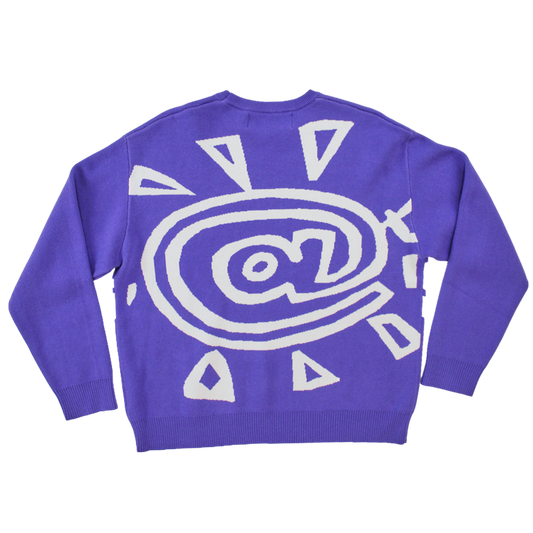 ethan knitted sweater purple