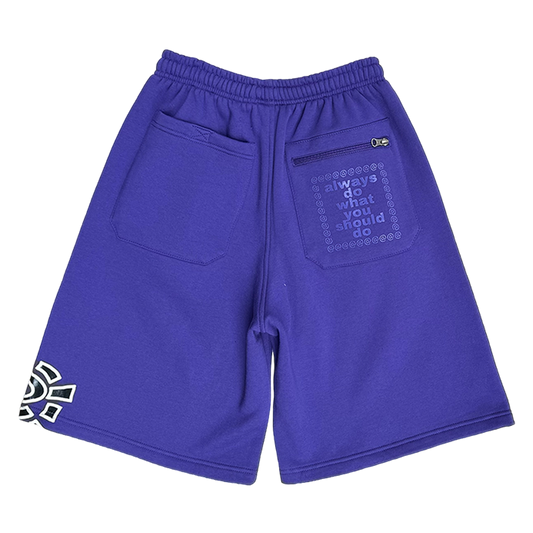 relaxed @sun jogger shorts - purple