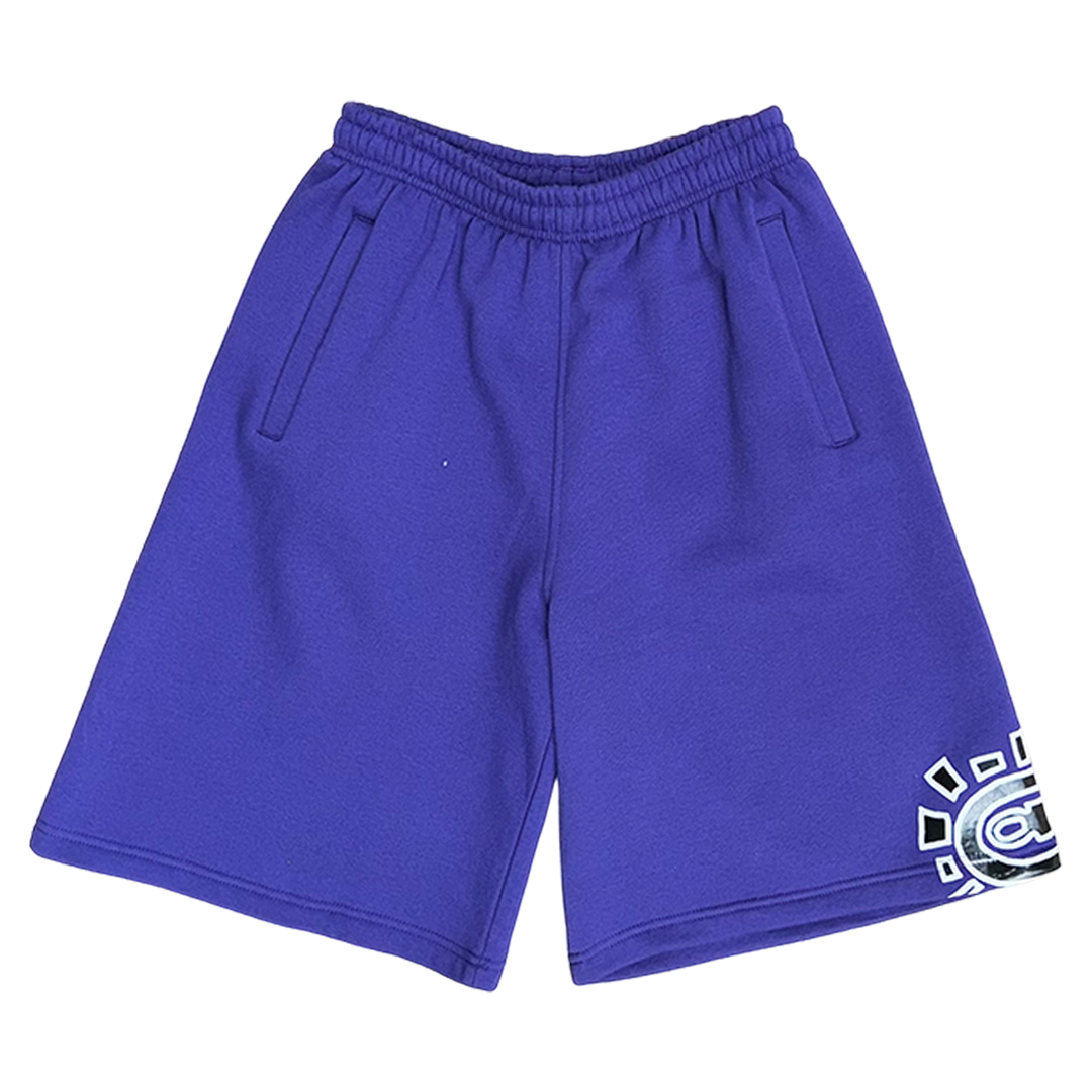 relaxed @sun jogger shorts - purple