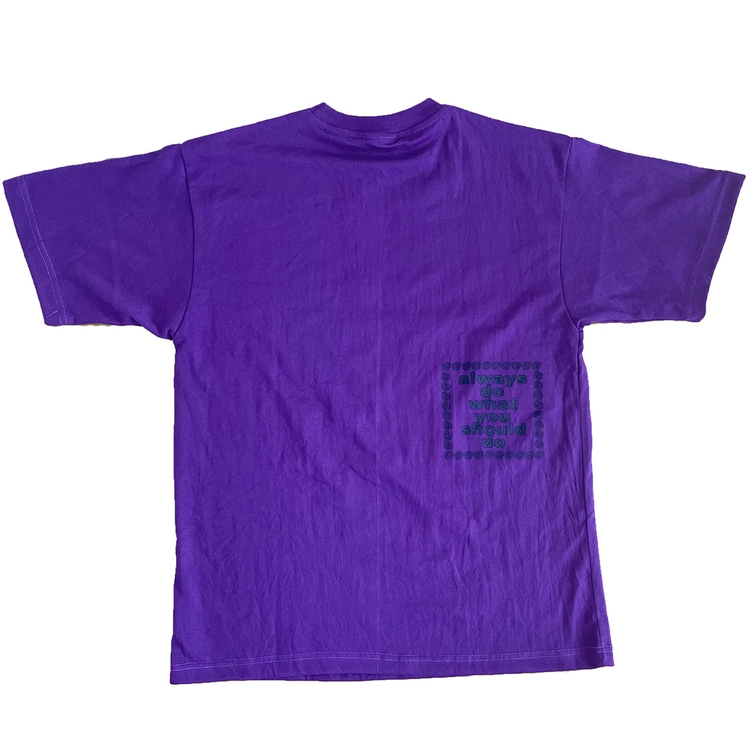 surf logo tshirt - purple