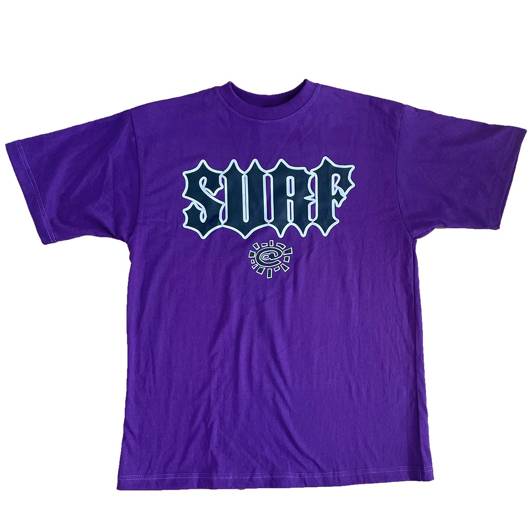 surf logo tshirt - purple