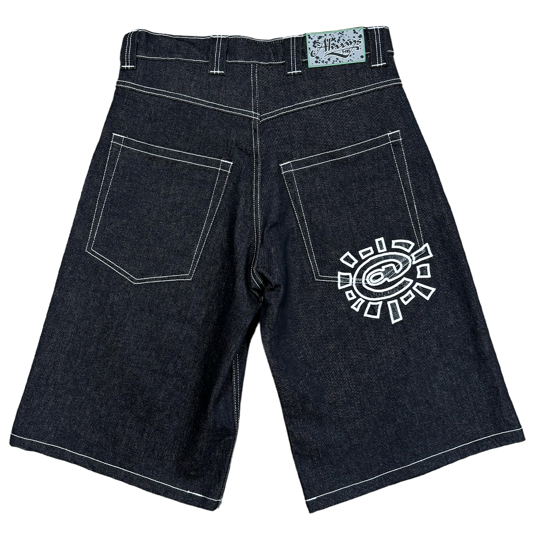 heavy duty unisex denim shorts - @ sun