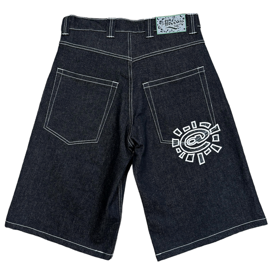 heavy duty unisex denim shorts - @ sun