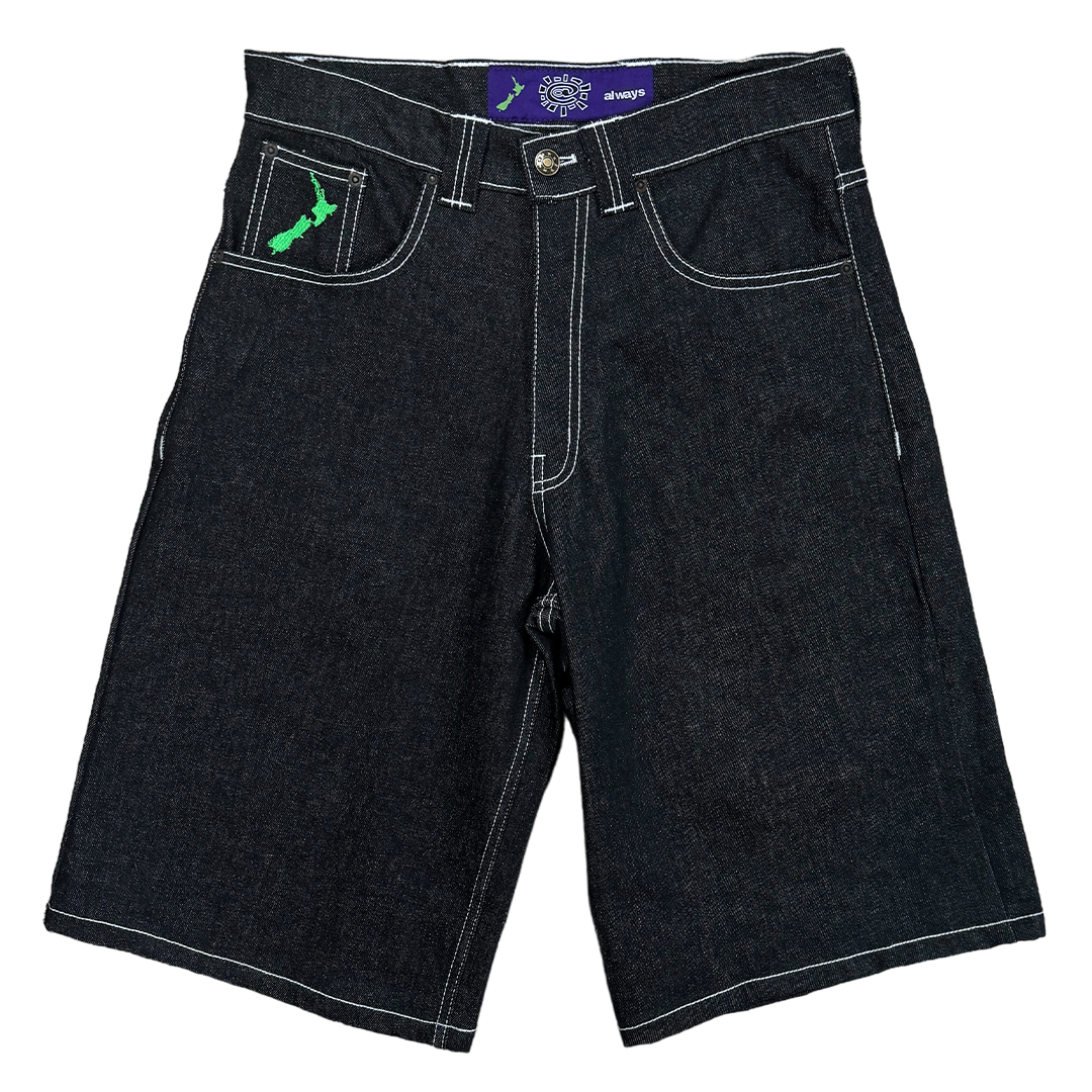 heavy duty unisex denim shorts - @ sun