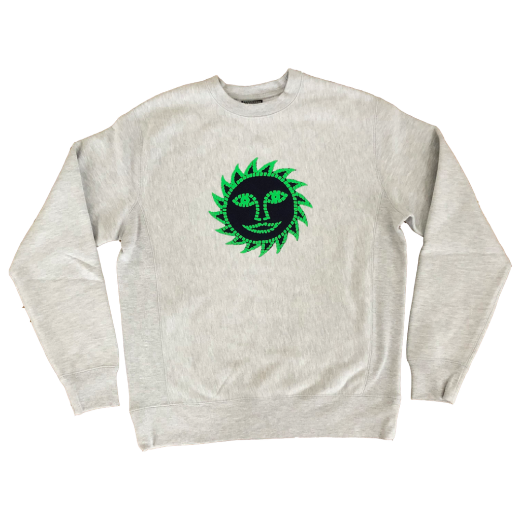 wise reading sun grey crew