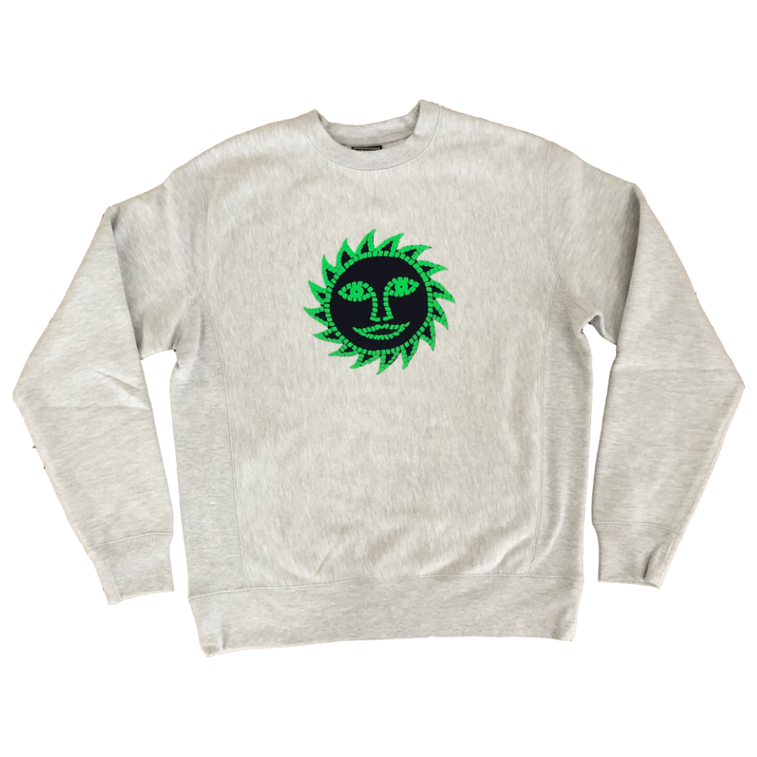 wise reading sun grey crew