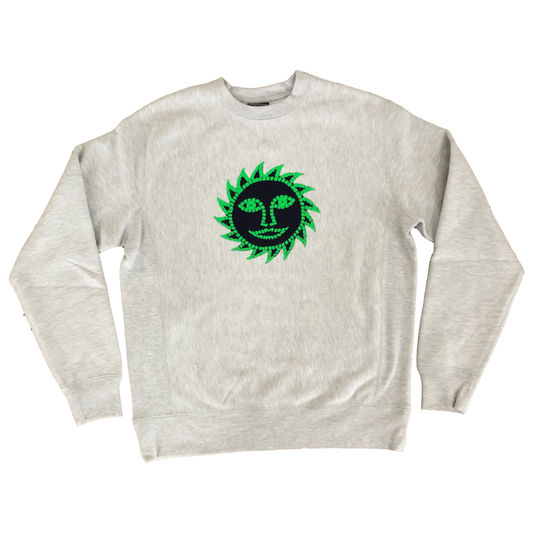 wise reading sun grey crew