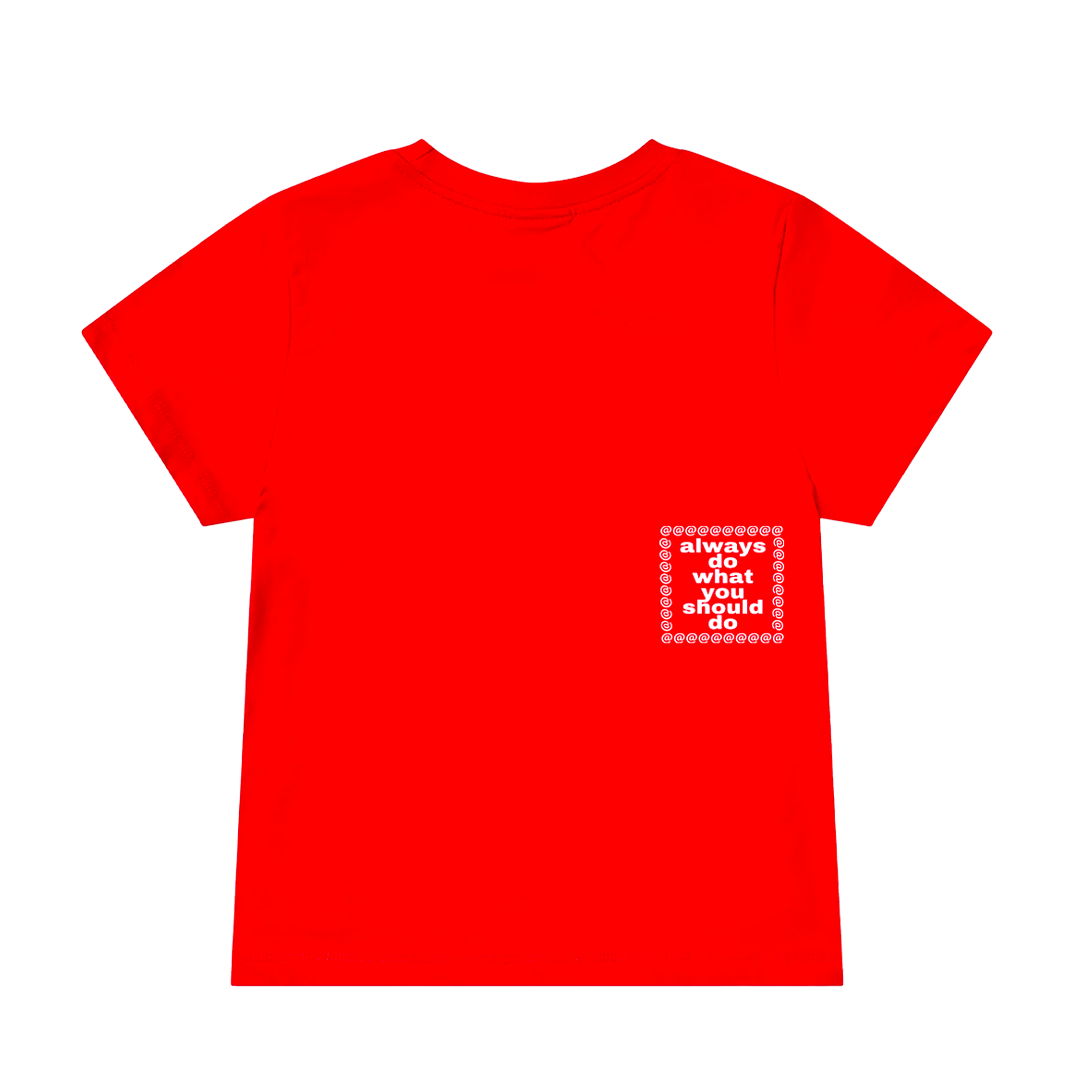 goth shane baby tee - red