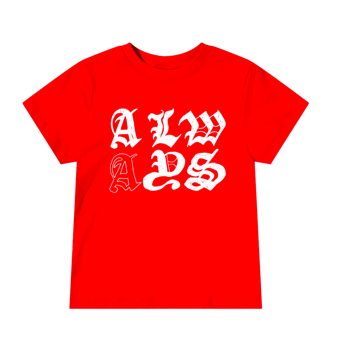 goth shane baby tee - red