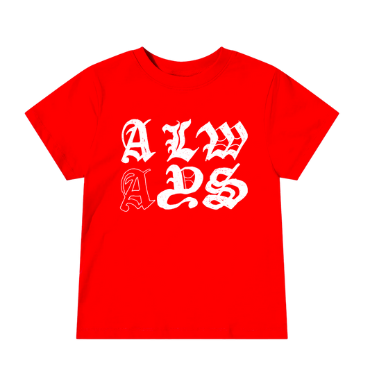 goth shane baby tee - red