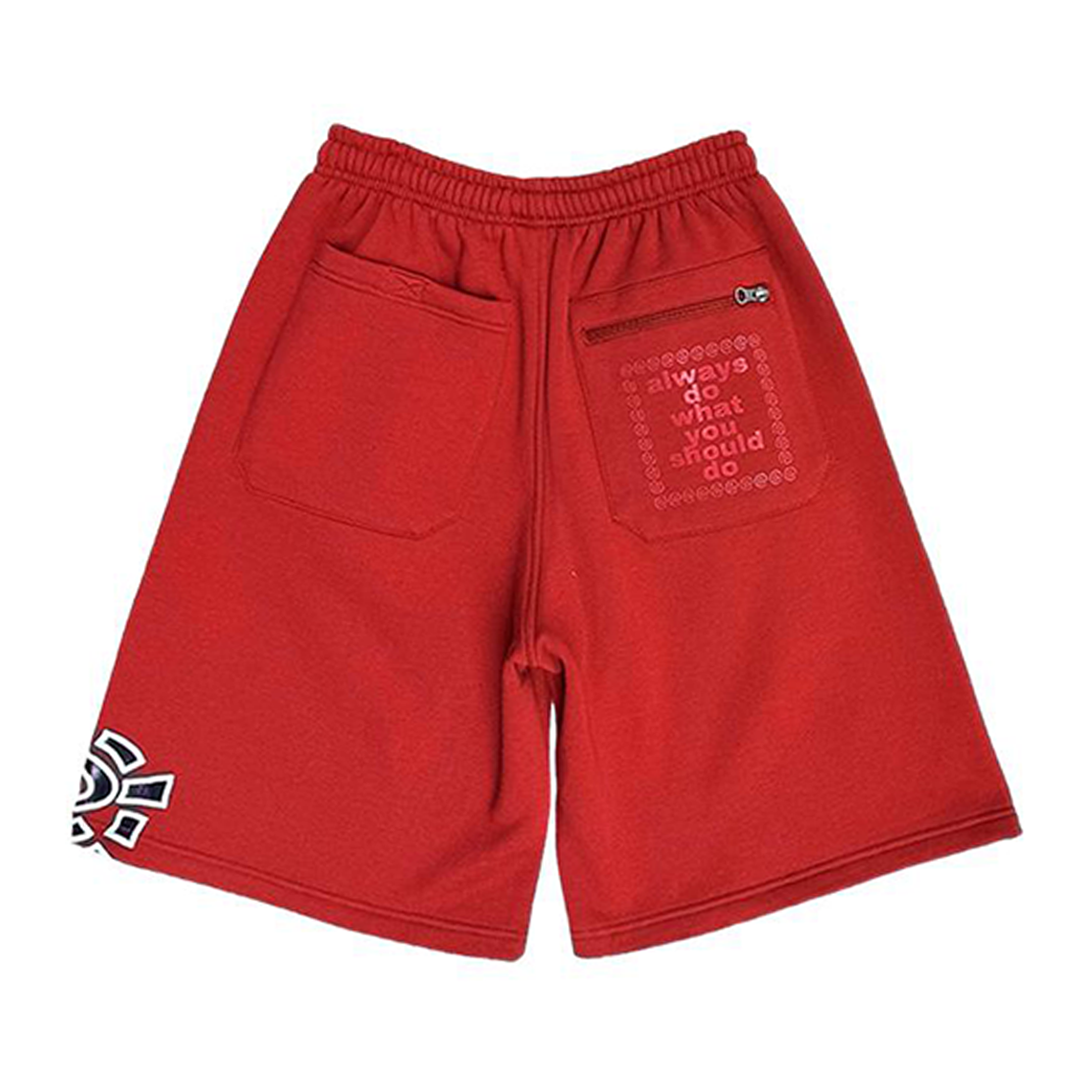 relaxed @sun jogger shorts - red
