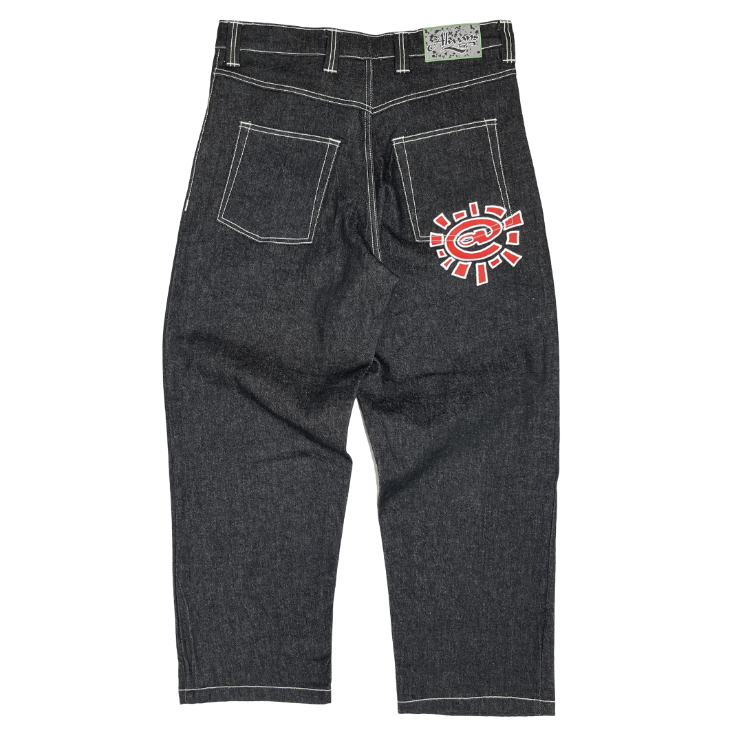 heavy duty unisex denim - red @sun