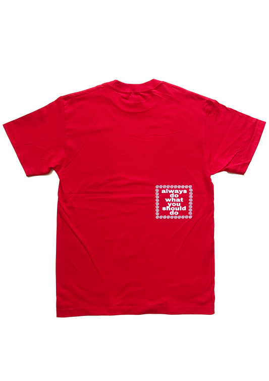 always oval red t-shirt