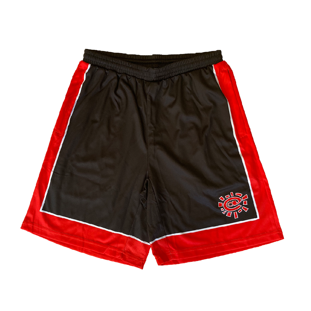 always court short - red/black