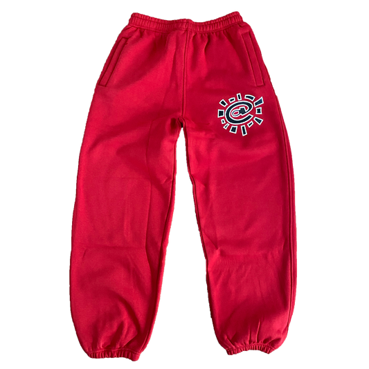 rel@xed red jogger