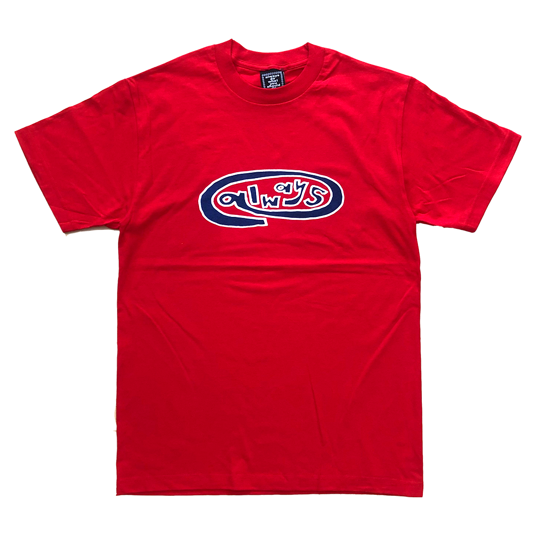 always oval red t-shirt
