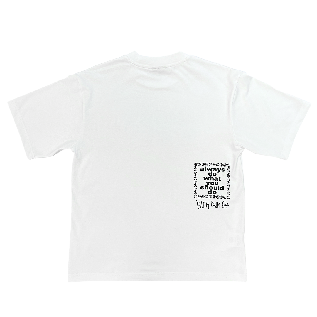 "sick dan" tshirt - white
