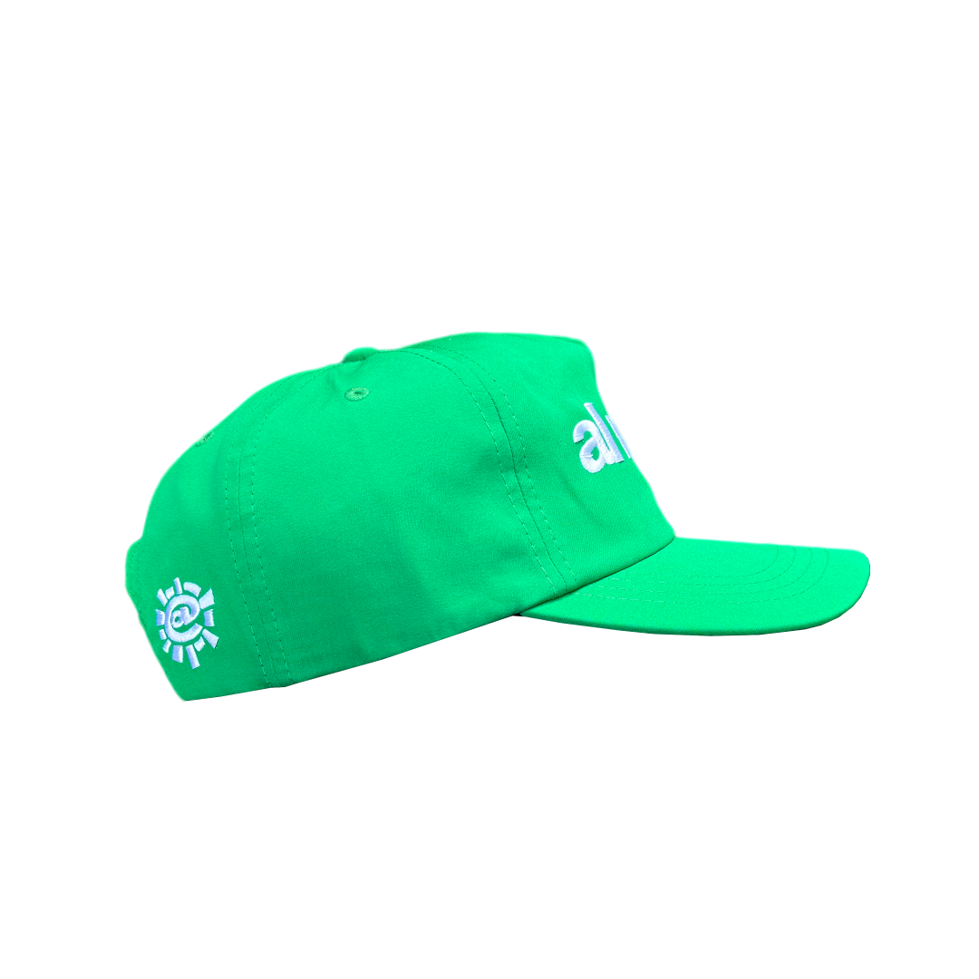 nylon always up cap - green