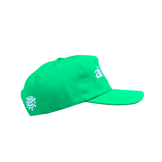 nylon always up cap - green