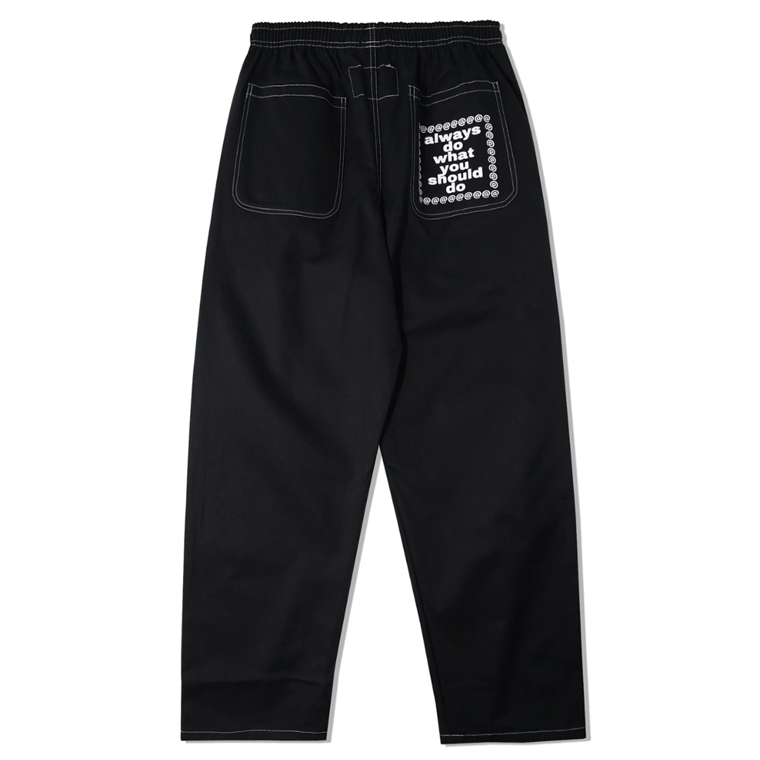 rel@xed skate pant - black