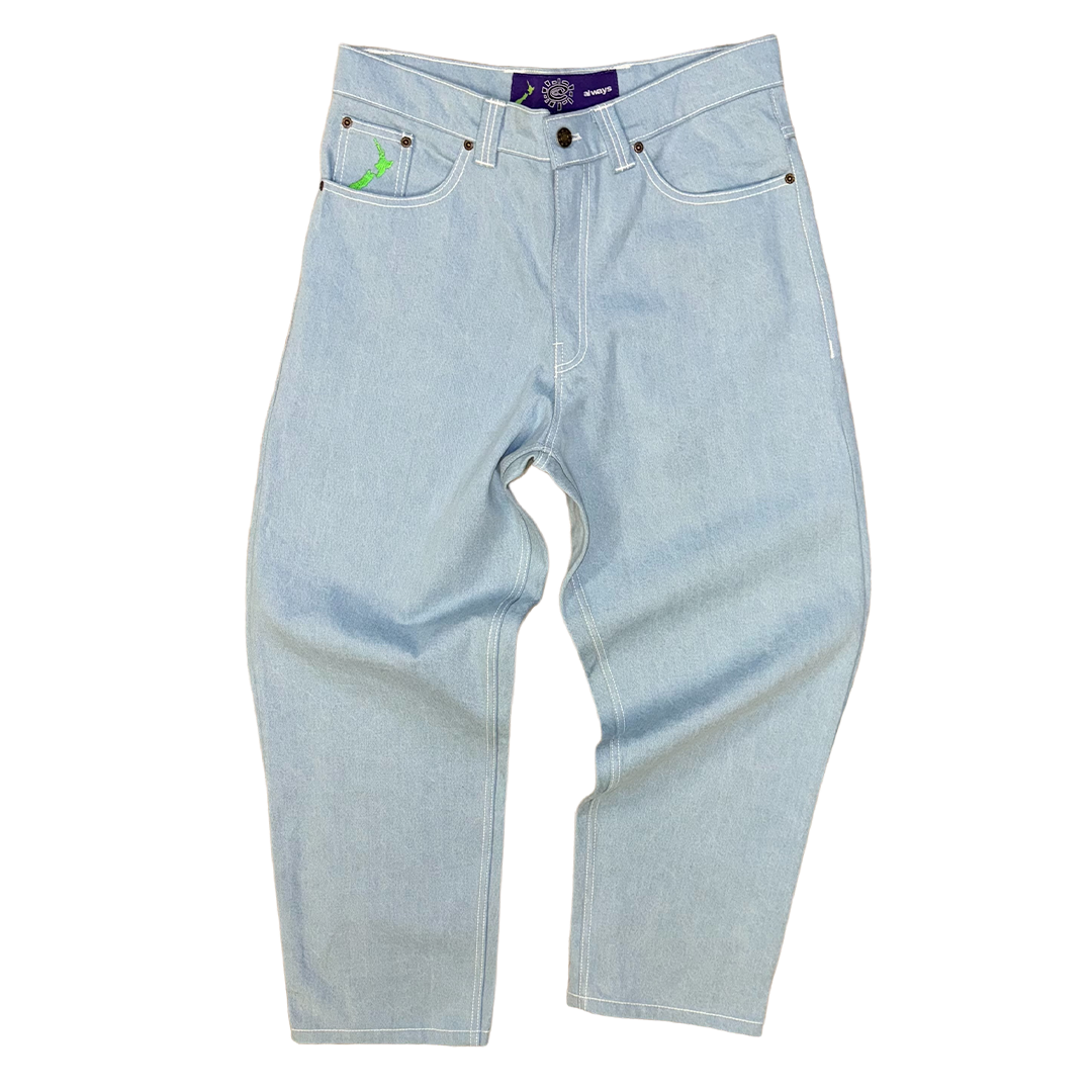 purple label heavy duty unisex denim sky blue
