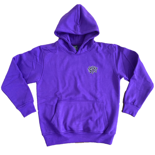 purple small embroid @sun hoodie