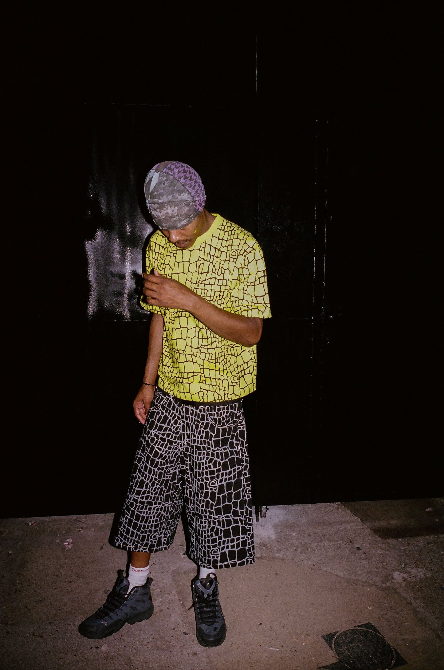 croc print tshirt - volt