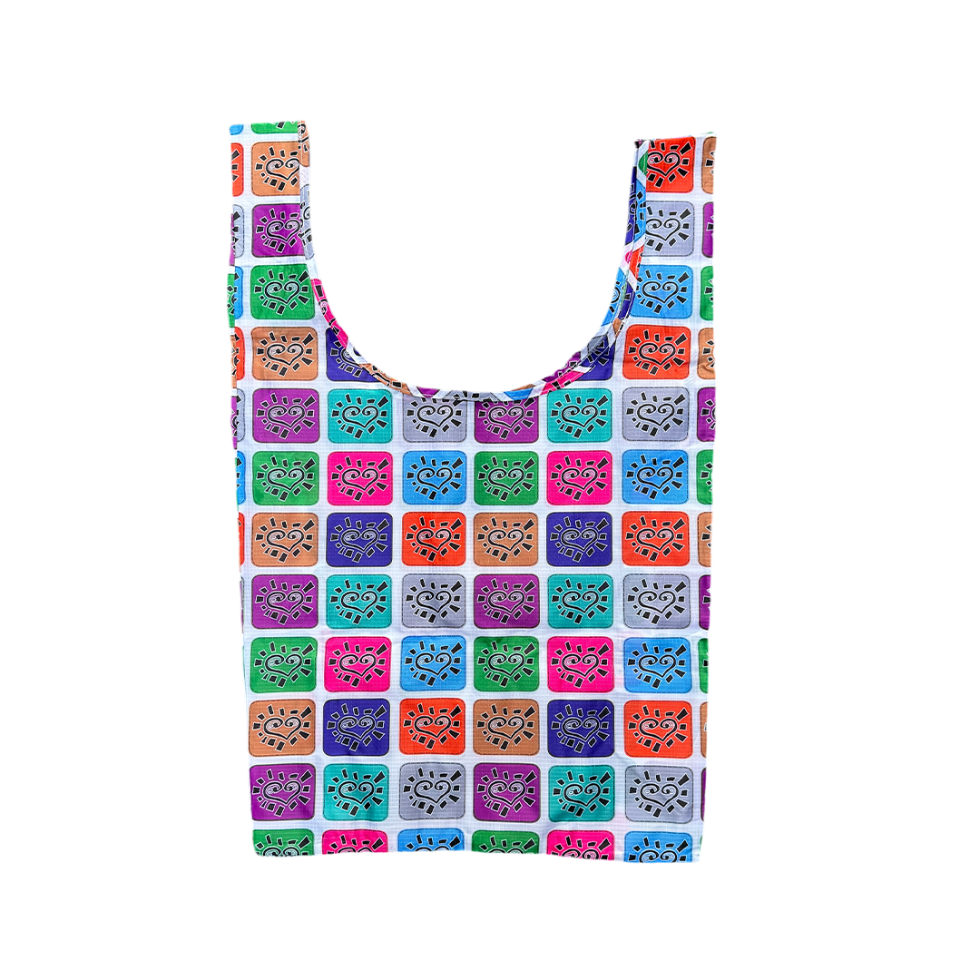 ripstop reusable bag - mini he@rt logo