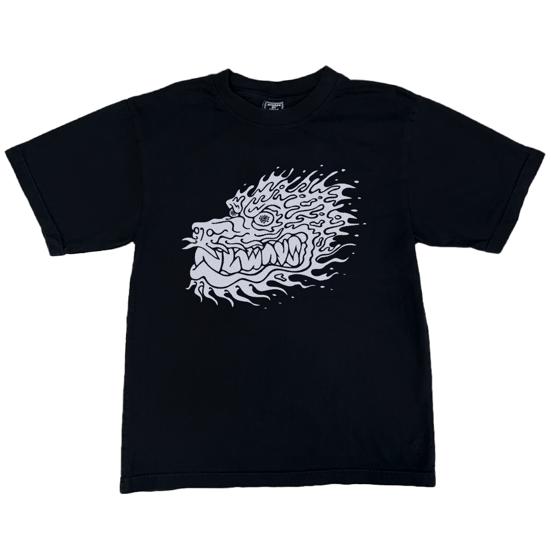 bitmap dragon tshirt - black