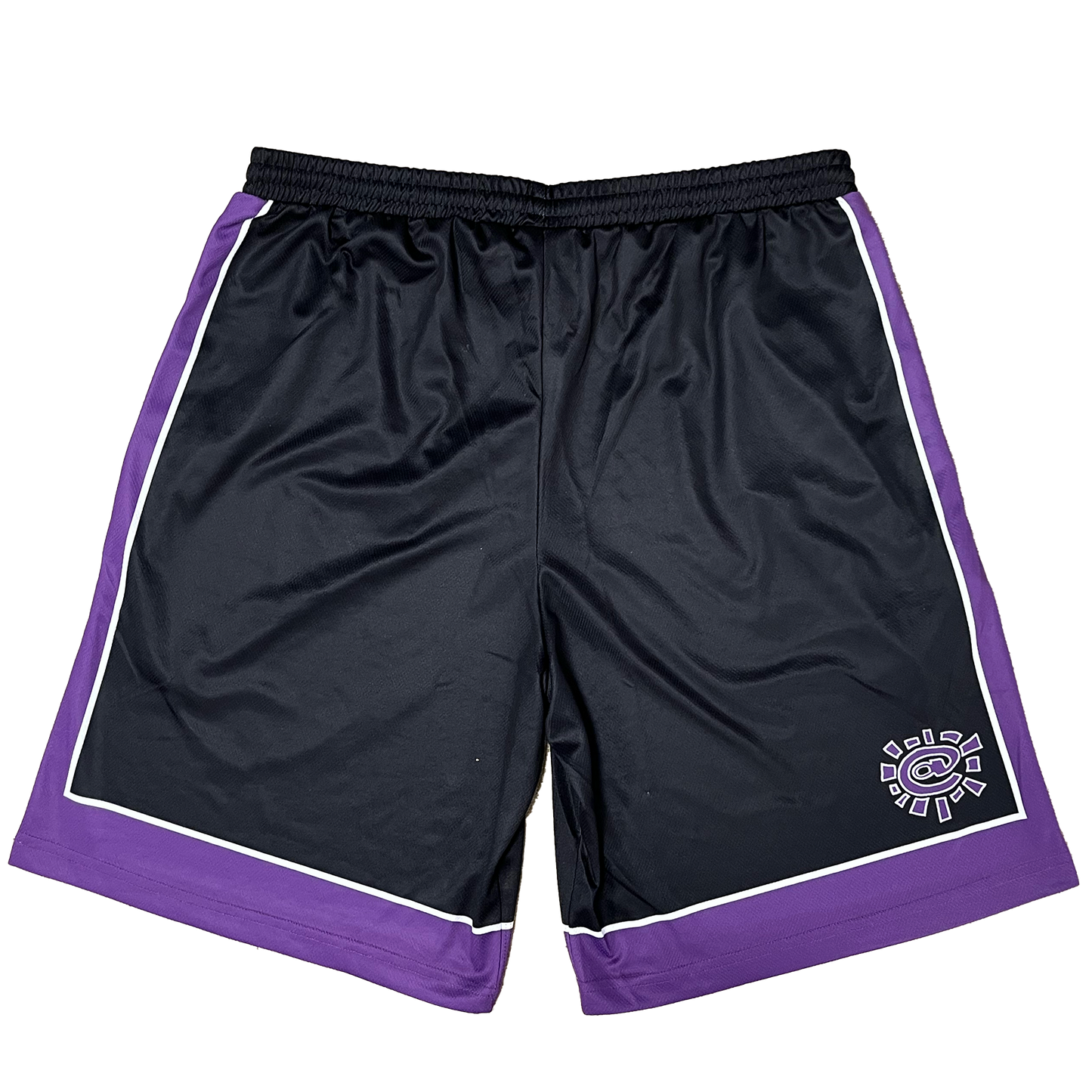 @ sun court short - purple/black