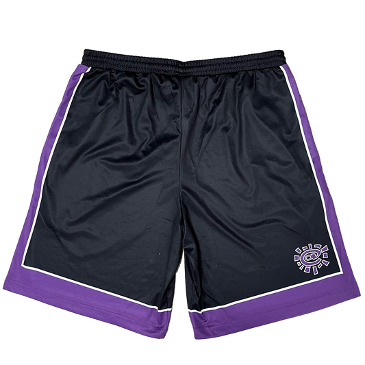 @ sun court short - purple/black