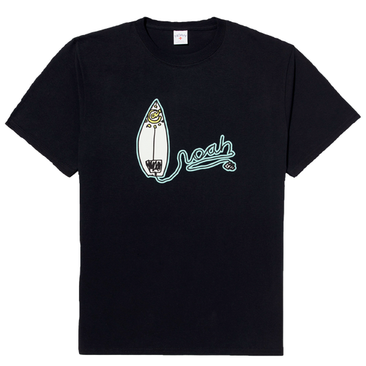 noah x adwysd surfboard t-shirt - black