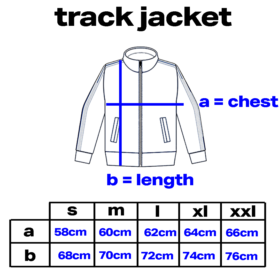 reversible track jacket - blue / grey