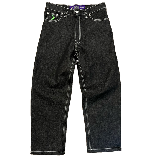 green @ sun heavy duty unisex denim - purple label