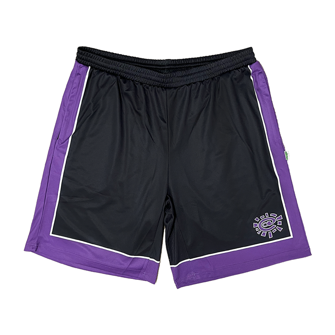 @ sun court short - purple/black